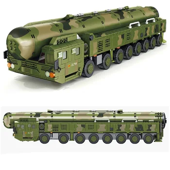 Военная серия, китайская армия, ракета-носитель DF-41, модель DIY, строительные блоки, Кирпичи, игрушки, подарки