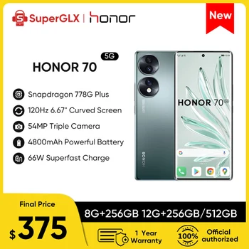 Оригинальный Смартфон Honor 70 5G 6,67 