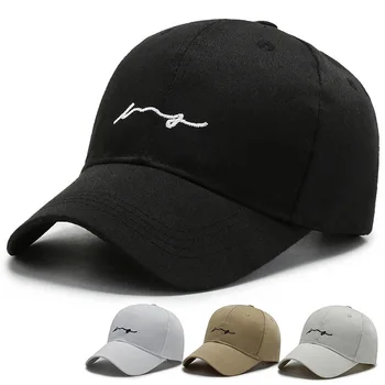 Повседневная хлопковая бейсболка с вышивкой, летние солнцезащитные кепки для женщин и мужчин, Черная бейсболка в стиле рыбака, Унисекс, хип-хоп Шляпы Gorras