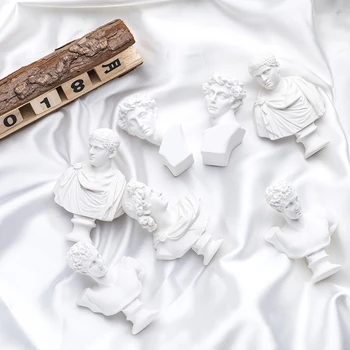 Простая стильная белая гипсовая статуя известного персонажа Венеры, украшения, декоративные украшения для ногтей, реквизит для фотосъемки