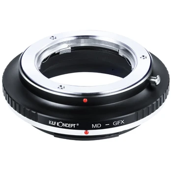 Концептуальный адаптер K & F для объективов серии Minolta MD к объективу камеры Fuji GFX Mount Len с переходным кольцом для подключения Видеоаксессуаров DSLR MD-GFX