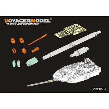 Модель Voyager VBS0537 Современный немецкий Rh-M-120 L/55 120-мм ствол пушки с пулеметом (Leopard2A7 +) (Для MENG TS-042)