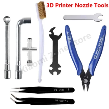 Инструменты для Чистки Сопел 3D-принтера Гаечный Ключ Для Чистки Сопел Зубная щетка ESD-15 ESD-11 PLATO-170 для MK8/E3D Exturder