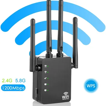 WiFi Расширитель диапазона, Ретранслятор, усилитель сигнала WiFi, 2,4 и 5 ГГц, WiFi Расширитель, усилитель сигнала с точкой доступа/маршрутом