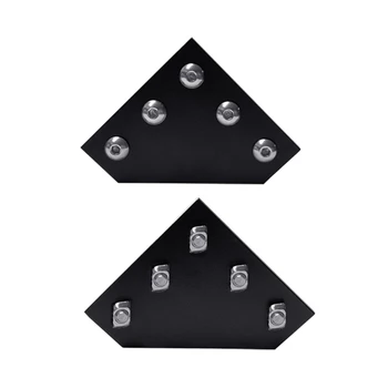Угловая пластина Кронштейна Т/L-образной формы с 5 отверстиями под 90 Градусов, Набор пластин для алюминиевого профиля серии 2020 3030 4040 B36A
