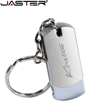 JASTER Металлический USB флэш-накопитель Портативный флеш-накопитель 128 ГБ 64 ГБ 32 ГБ 16 ГБ 4 ГБ флешка мини-флеш-накопитель USB memory stick логотип клиента