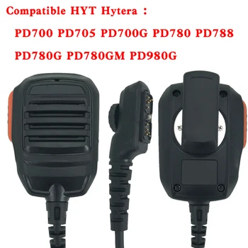 Новый CB Radio PTT Ручной Микрофон Микрофон для Hytera HYT PD700 PD702 PD700G PD780 PD780G PD780GM Портативная рация Двухстороннее Радио