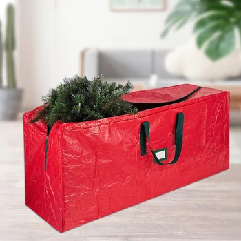 Большая сумка для хранения рождественской елки Высотой 5 футов, Праздничные Искусственные Разобранные елки, Круглая сумка для хранения Рождественского Венка Премиум-класса