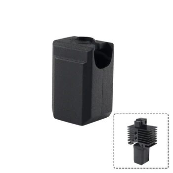 Аксессуары для 3D-принтера Для Нагревательного блока X1/P1P, Силиконовая Крышка, Защита От Ожогов, Высокотемпературная Резиновая Защитная крышка, Черный