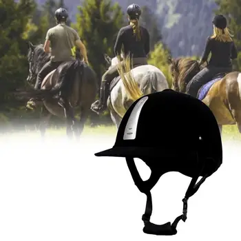 Дышащая Унисекс Шапочка для верховой езды, шлем для ипподрома, Регулируемая лошадь для верховой езды