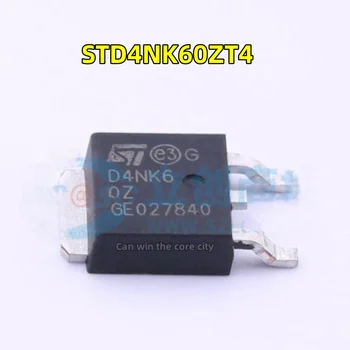 10 шт. Новый чип STD4NK60ZT4 трафаретная печать D4NK6 MOSFET TO-252-3 оригинал в наличии