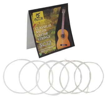 6 шт./компл. Гитара S C12 с шестью струнами, нейлоновое серебрение, набор суперлегких струн для акустической классической гитары, струны для акустической гитары