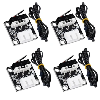 4 комплекта мини-концевого выключателя оси XYZ, механический концевой выключатель, 3Pin Детали 3D-принтера для Creality CR10 CR10S Ender3