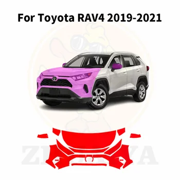 ZHUAIYA 7,5 толстая Предварительно Вырезанная Краска Для Автозащитной Пленки Прозрачный Бюстгальтер PPF Decal Kit Для Toyota RAV4 2019-2021