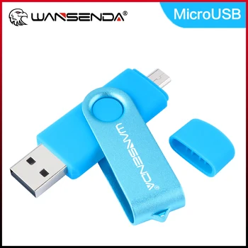 WANSENDA Micro USB Флэш-накопитель 32 ГБ OTG Флеш-накопитель 16 ГБ 64 ГБ 128 ГБ 256 ГБ Флешка microUSB Stick Memory Disk для мобильных устройств/ПК