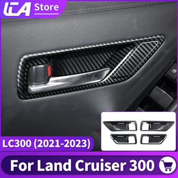 Для Toyota Land Cruiser 300 2022 2023 Lc300 Тюнинг, аксессуары для внутренней отделки, обновленная защитная наклейка на ручку двери автомобиля
