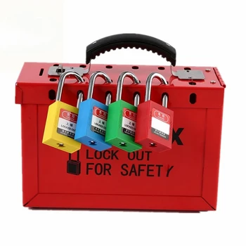 Комплект защитной стальной электрической коробки для блокировки маркировки с мастер-ключами
