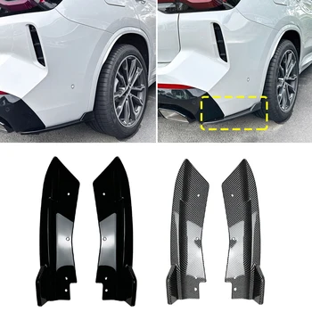 Автомобильный Диффузор для губ Заднего бампера из углеродного волокна, Сплиттер, наклейка на царапины ABS Для BMW X3 G01 LCI M Sport 2022 + Автоаксессуары