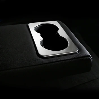 Для Jaguar XF XE 2016 2017 ABS Матовый интерьер Заднего сиденья, стакан для воды, Стеклянный держатель, накладка, аксессуары для стайлинга автомобилей, 1 шт.