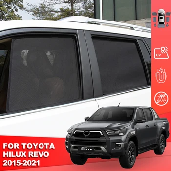 Для Toyota HILUX VIII Pickup REVO 2015-2022, автомобильный солнцезащитный козырек, заднее боковое детское окно, Солнцезащитный козырек, шторка на лобовом стекле