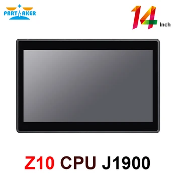 Partaker Z10 14-дюймовый ПК со встроенным сенсорным экраном и четырехъядерным процессором Intel J1900, встроенный ПК 