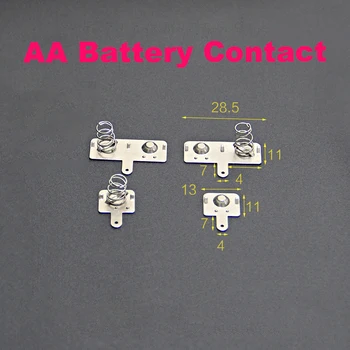 50ШТ Сменных Металлических Положительных и отрицательных батареек типа АА Пружинная контактная пластина, 28,5*11 мм и 13x11 мм
