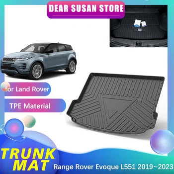 Специальный Коврик для заднего багажника Land Rover Range Rover Evoque L551 2019 ~ 2023 Лоток Для Хранения Водонепроницаемый Коврик Для Пола Space Liner Accessorie