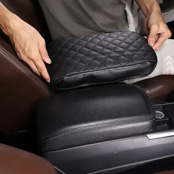 Для Mercedes Benz G Class W463 2013-2018 кожа Черный/коричневый/карбоновый автокресло центральный подлокотник коробка защитный чехол Автомобильные Аксессуары