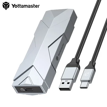 Корпус твердотельного накопителя Yottamaster M.2 SATA (NGFF) SATA 3.0 6 Гбит/с UASP Type-C-USB-Многофункциональный чехол для Windows/Mac/B-Key/B & M-Key
