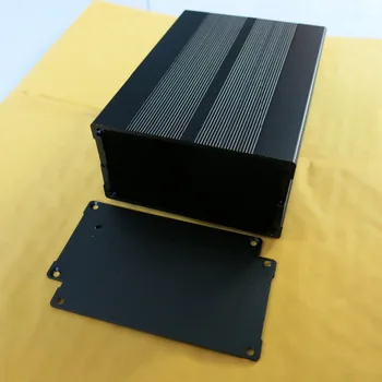 150x105x55 мм (ДхШхВ) Алюминиевая Проектная коробка Корпус корпус оболочки печатная плата Gehaeuse черный алюминиевый радиатор