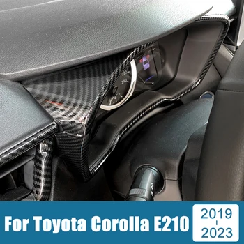 Для Toyota Corolla 2019 2020 2021 2022 2023 E210 ABS Дисплей приборной панели Измерительное кольцо Спидометр Датчик Крышка Отделка Рамка Аксессуары