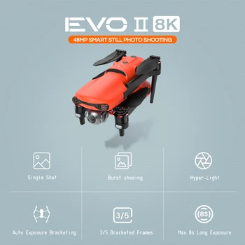 Профессиональный Autel EVO 2 Профессиональный Складной Дрон 8K с Камерой Аксессуары для Дронов 40 Минут Полета 8k Gps Autel Drone