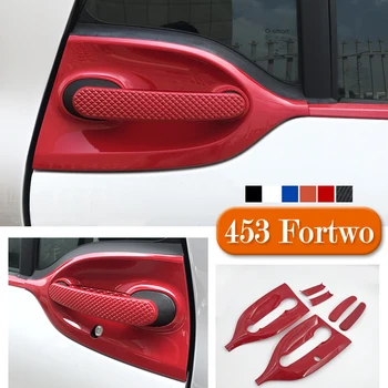 Наклейка на ручку чаши внешней двери автомобиля, декоративная рамка, Пластиковая модифицированная крышка, внешние аксессуары для Mercedes Smart 453 Fortwo