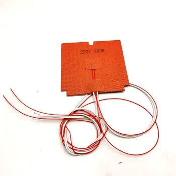 Силиконовый нагреватель Funssor 24/110/220 В 100 Вт с силиконовой подложкой 3 М 120x120 мм для обновления 3D-принтера V0.1 V0