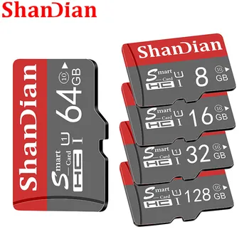 Оригинальная смарт-SD-карта SHANDIAN 64GB Class 10 Memory Card Smart SD 16GB 32GB TF Card Smart для смартфона Планшетного ПК