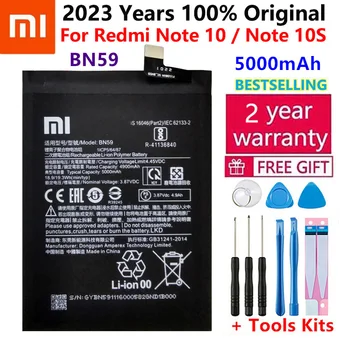 2023 Года Оригинальная Новинка Высокого Качества Для Xiaomi Redmi Note10 Note 10 10S Note 10S BN59 5000 мАч Аккумуляторные Батареи + Бесплатные инструменты