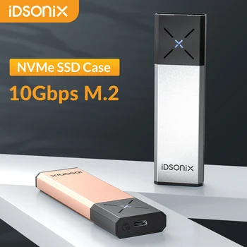 iDsonix M.2 NVMe SATA SSD Корпус с двойным Протоколом Жесткий диск Чехол USB3.2 10 Гбит/с Высокая Скорость Type C Внешний SSD Чехол для Ноутбука