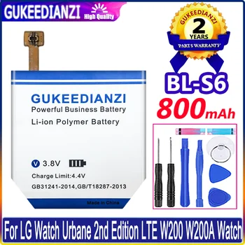 Новый Аккумулятор Bateria 800mAh Batterie BL-S6 BLS6 BL S6 Для LG Watch Urbane 2nd Edition LTE W200 W200A Watch Высококачественный Аккумулятор