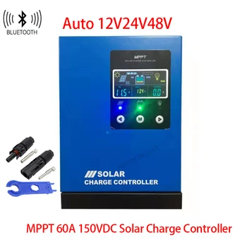 100A 80A MPPT Солнечный Контроллер Заряда Bluetooth 12V 24V 48V LiFePO4 Литий СвинцовоКислотный Регулятор заряда-Разряда Аккумулятора
