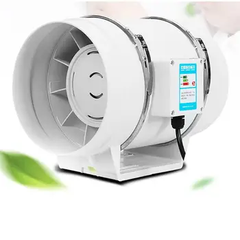 4-дюймовый Вытяжной вентилятор с низким уровнем шума Встроенный канальный гидропонный Воздуходувной вентилятор Вытяжной вентилятор для ванной Комнаты Кухни помещения для выращивания растений