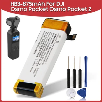 Оригинальная Аккумуляторная Батарея HB3 875mAh Для DJI Osmo Pocket Osmo Pocket II Osmo Pocket 1 2 Аккумуляторная Батарея Для экшн-камеры
