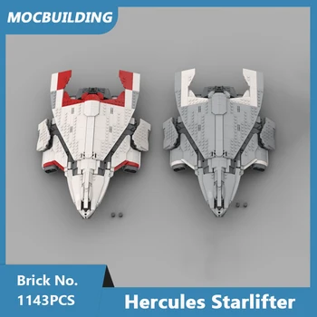 MOC Строительные Блоки Масштаб 1:250 Star Citizan Hercules Starlifter DIY Собранные Кирпичи Космическая Серия Детские Игрушки Подарки 1143 шт.