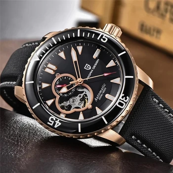 Мужские Часы PAGANI DESIGN Механические наручные часы с Турбийоном, сапфировое стекло, часы-скелет, лучший бренд, водонепроницаемые часы 200 м