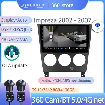 JIULUNET Smart Stereo Android Auto 360 Cam Радио Для Subaru Impreza GD GG 2002 - 2007 Мультимедийная навигация Carplay
