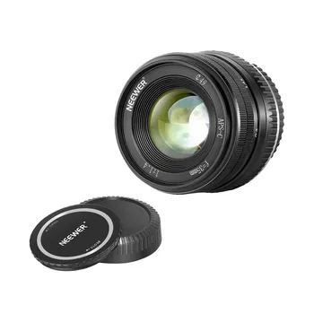 Алюминиевый объектив Neewer 35mm F1.4 с большой диафрагмой Prime APS-C, совместимый с беззеркальными камерами Sony Sony E Mount A7III A9 NEX 3