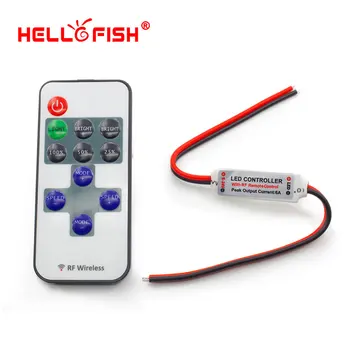 Hello Fish, одноцветная светодиодная лента, диммер, беспроводной пульт дистанционного управления