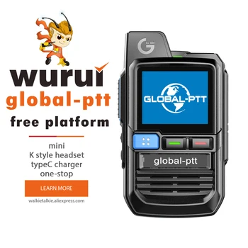 global-ptt глобальная портативная рация Wurui G0 POC мини-радиокоммутаторные радиостанции телефоны дальнего действия профессиональное двустороннее радио интернет