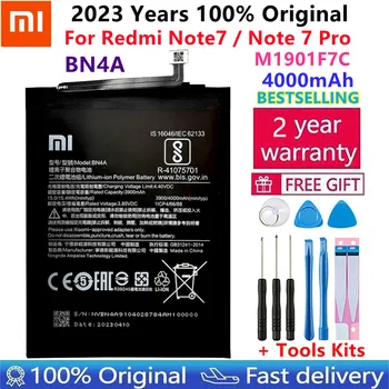 2023 Оригинальный Аккумулятор 4000 мАч BN4A Телефонные Аккумуляторы Для Xiaomi Redmi Note7 Note 7 Pro M1901F7C Подлинный Аккумулятор для телефона + Бесплатные инструменты