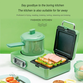 Бытовая подарочная многофункциональная мини-машина для приготовления сэндвичей, яичных вафель и вафельниц, портативная машина для завтрака