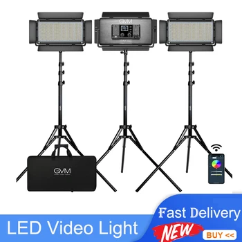 GVM 1500D Двухцветная светодиодная Панель для Видеосъемки 3200 К ~ 5600 К 75 Вт Камера для Студийной Фотосъемки Осветительное Оборудование Цифровая Лампа